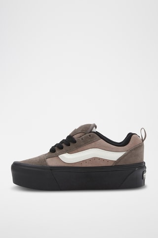 Leren Platform Sneakers Knu Stack - Grijs