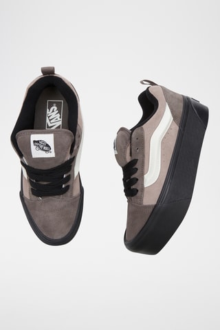 Leren Platform Sneakers Knu Stack - Grijs