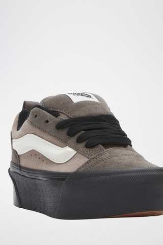Leren Platform Sneakers Knu Stack - Grijs