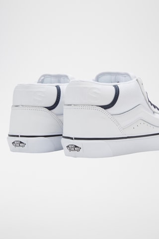 Hoge Leren Sneakers Knu Mid - Wit