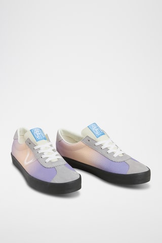 Leren Sneakers Sport Low - Lichtpaars en Lichtgrjis