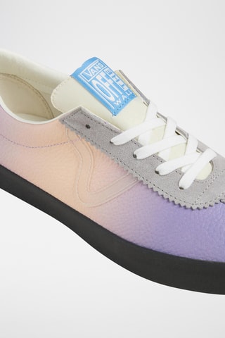 Leren Sneakers Sport Low - Lichtpaars en Lichtgrjis