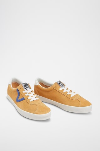 Nubuck Sneakers Sport Low - Geel