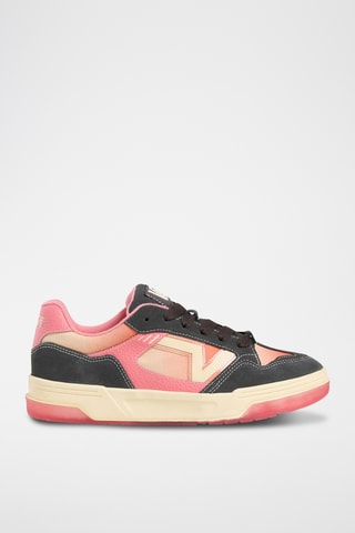 Leren Sneakers Upland - Koraalrood