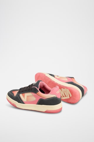 Leren Sneakers Upland - Koraalrood