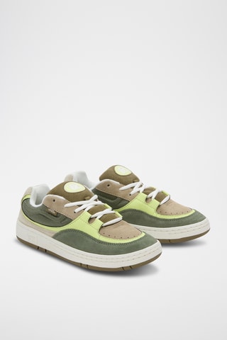 Leren Sneakers Speed Ls - Beige en Groen