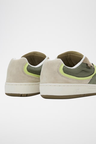 Leren Sneakers Speed Ls - Beige en Groen