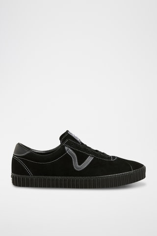 Nubuck Sneakers Sport Low Creeper - Zwart
