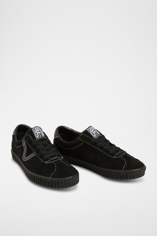 Nubuck Sneakers Sport Low Creeper - Zwart