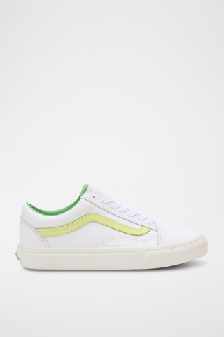 Leren Sneakers Old Skool - Wit en geel