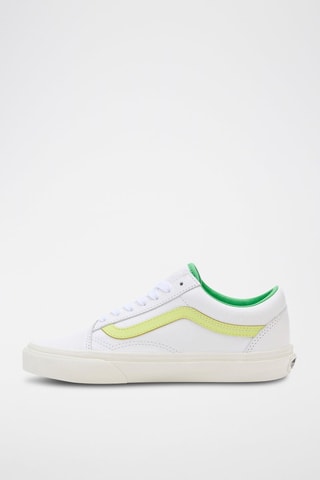 Leren Sneakers Old Skool - Wit en geel