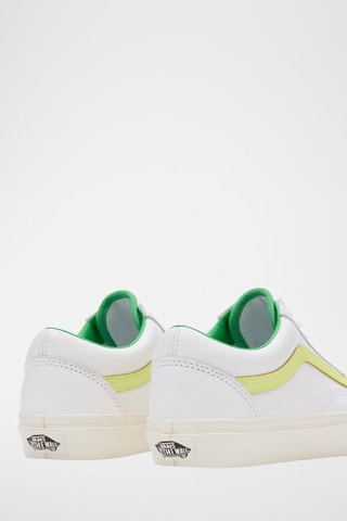 Leren Sneakers Old Skool - Wit en geel