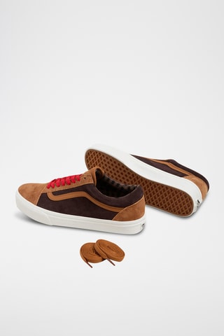 Leren Sneakers Old Skool - Donkergbruin