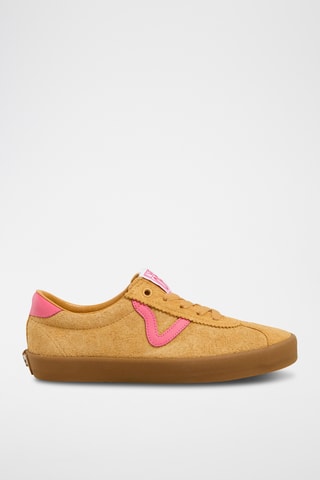 Nubuck Sneakers Sport Low - Geel