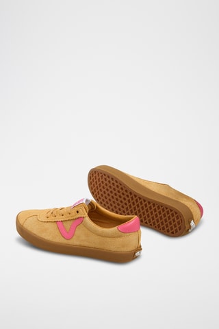 Nubuck Sneakers Sport Low - Geel