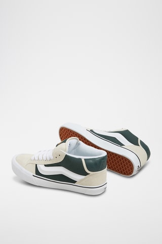 Hoge Leren Sneakers Varsity - Donkergroen
