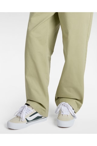 Hoge Leren Sneakers Varsity - Donkergroen