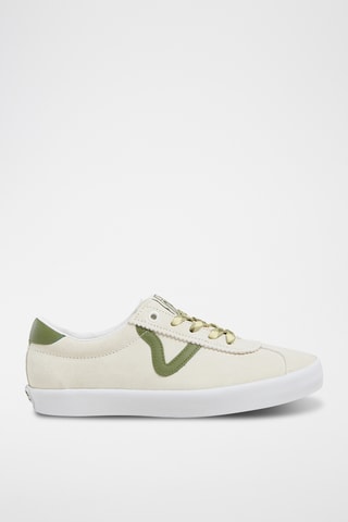 Leren Sneakers Sport Low - Ecru