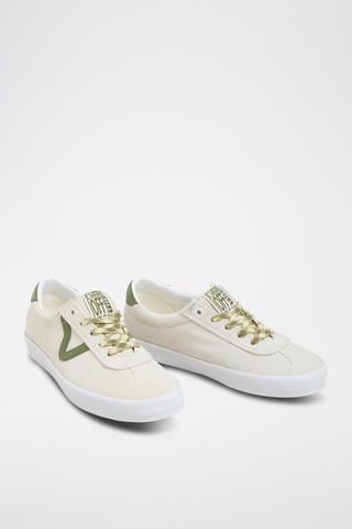 Leren Sneakers Sport Low - Ecru