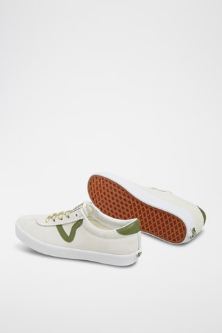Leren Sneakers Sport Low - Ecru