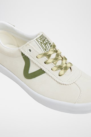 Leren Sneakers Sport Low - Ecru