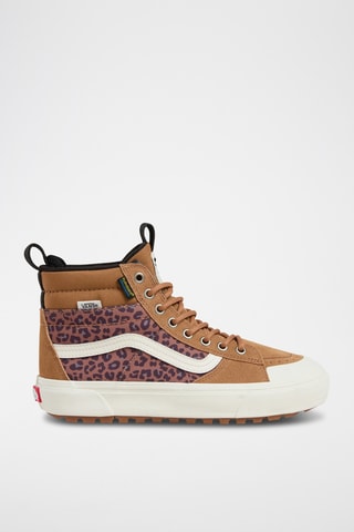 Hoge Leren Sneakers MTE Sk8Hi - Bruin en roze