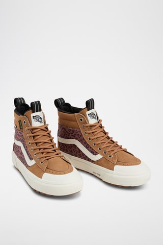 Hoge Leren Sneakers MTE Sk8Hi - Bruin en roze