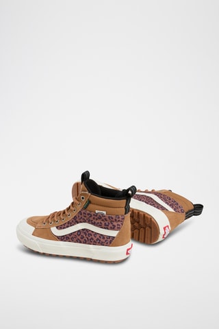 Hoge Leren Sneakers MTE Sk8Hi - Bruin en roze