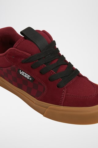 Nubuck Sneakers Chukka Push Tonal Checkerboard - Bordeauxrood