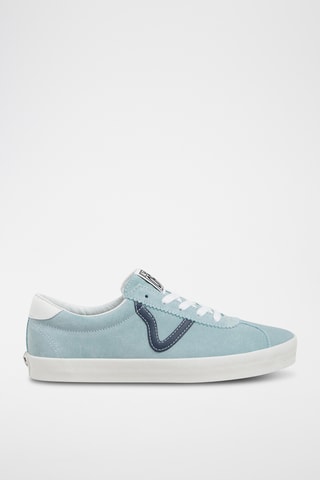 Nubuck Sneakers Sport Low 2-TONE - Lichtblauw 