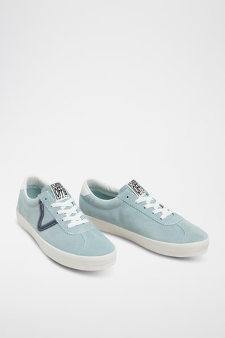Nubuck Sneakers Sport Low 2-TONE - Lichtblauw 