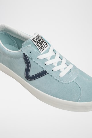 Nubuck Sneakers Sport Low 2-TONE - Lichtblauw 