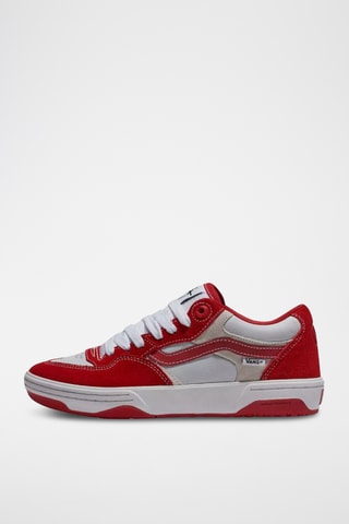 Leren Sneakers Rowan 2 - Wit en rood