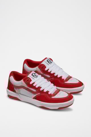 Leren Sneakers Rowan 2 - Wit en rood