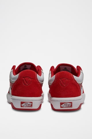 Leren Sneakers Rowan 2 - Wit en rood
