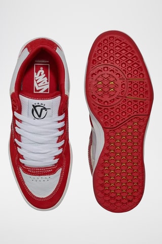 Leren Sneakers Rowan 2 - Wit en rood