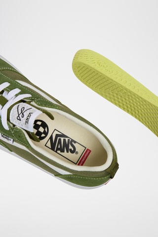 Nubuck Sneakers Skate Lizzie Low - Groen