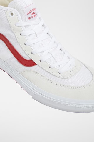 Hoge Sneakers Skate Crockett High - Wit en Rood