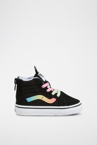 Hoge Leren Sneakers Sk8-Hi Zip - Zwart