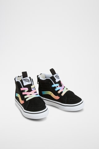 Hoge Leren Sneakers Sk8-Hi Zip - Zwart