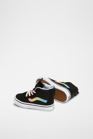 Hoge Leren Sneakers Sk8-Hi Zip - Zwart