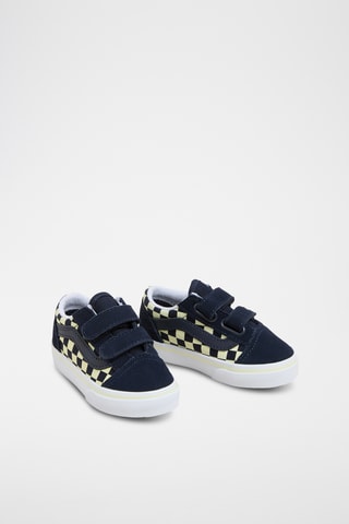 Leren Sneakers Old Skool V Glow - Marineblauw