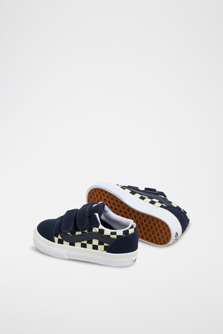 Leren Sneakers Old Skool V Glow - Marineblauw