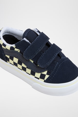 Leren Sneakers Old Skool V Glow - Marineblauw