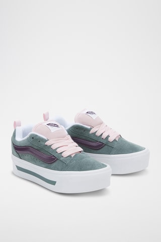 Leren Sneakers Knu Stack - Donkergroen