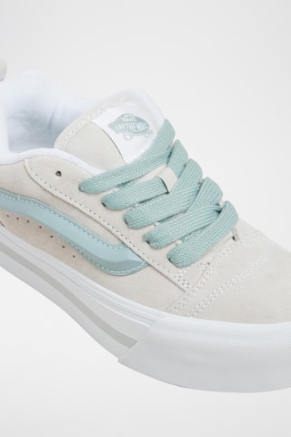 Nubuck Platform Sneakers Knu Stack - Ecru en zeegroen