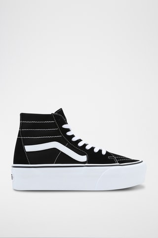 Hoge Leren Platform leer Sneakers SK8-Hi Tapered Stackform Zwart