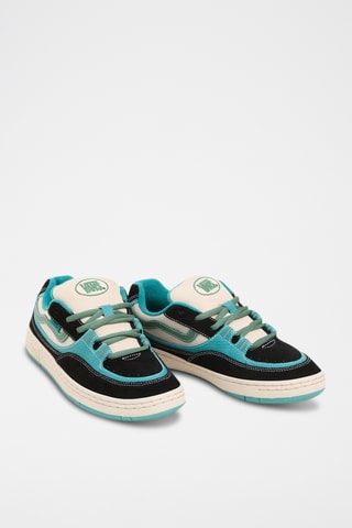 Nubuck Sneakers - Zwart en Wit