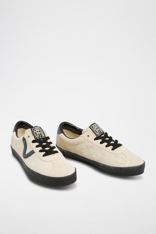 Leren Sneakers Sport Low - Ecru