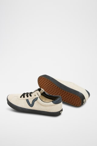 Leren Sneakers Sport Low - Ecru